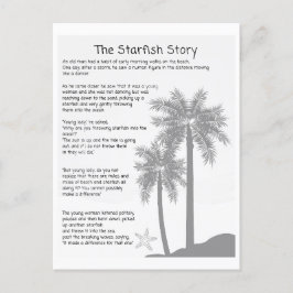Carte Postale Starfish Story, Starfish Throver, Starfish Poem