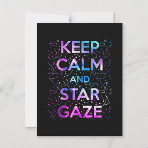 Carte Postale Stargazer pour garder le calme et le regard étoilé