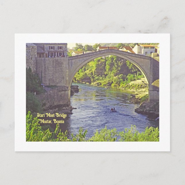 Carte Postale Stari Most Bridge, Mostar, Bosnie (Devant)