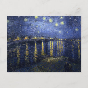 Carte Postale Starry Night Over the Rhone par Van Gogh