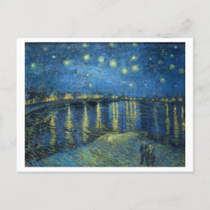 Carte Postale Starry Night Over the Rhone par Vincent Van Gogh