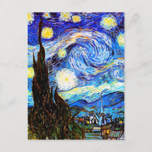 Carte Postale Starry Night Van Gogh Art