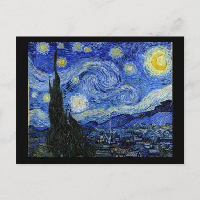 Carte Postale Starry Night Van Gogh Art (Devant)