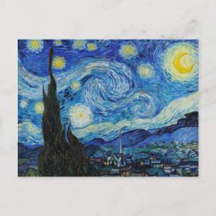 Carte Postale Starry Night Van Gogh Art Imprimer