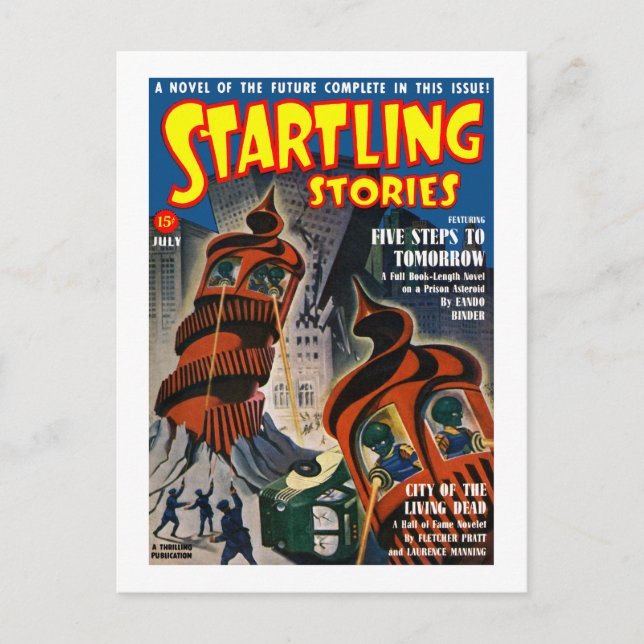 Carte Postale Startling Stories (juillet 1940) (Devant)
