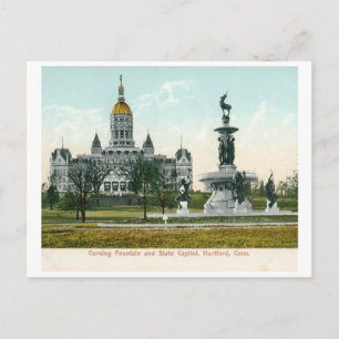 Carte Postale State Capitol, Hartford CT 1907 Vintage