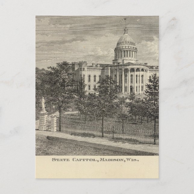Carte Postale State Capitol, Madison, Wis (Devant)