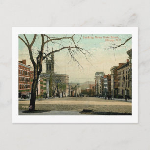Carte Postale State St, Albany, New York Vintage