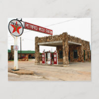 Station de bois pétrifié, Decatur, Texas Post Card