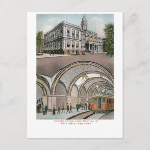 Carte Postale Station de métro à City Hall, New York