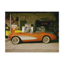 Station d'essence classique RT 66