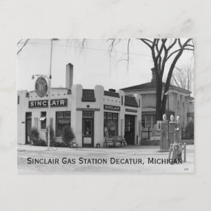 Carte Postale Station d'essence Old Michigan