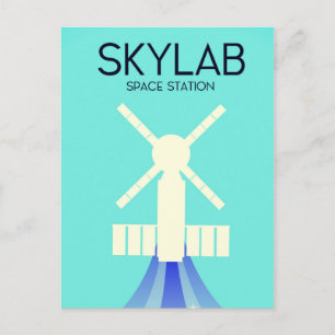 Carte Postale Station spatiale Skylab Art spatial