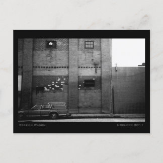 Carte Postale Station Wagon Urban Industrial Cityscape