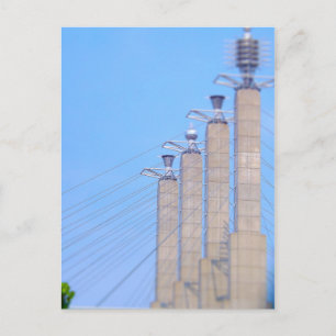 Carte Postale Stations Sky Pylon Casquettes Centre-ville de Kans