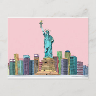 Carte Postale Statue