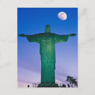 Carte Postale Statue Cristo Redentor  Rio de Janeiro Brésil
