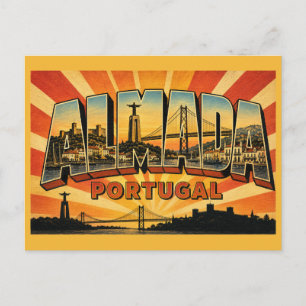 Carte Postale Statue Cristo Rei Almada Portugal