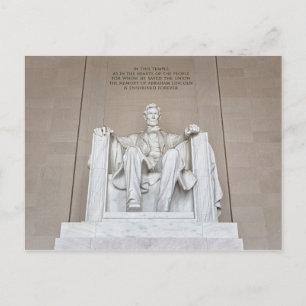 Carte Postale Statue d'Abraham Lincoln