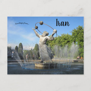 Carte Postale Statue d'Abu Rayhan al Biruni Téhéran Iran