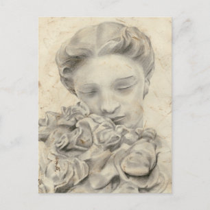 Carte Postale Statue dans le Jardin I