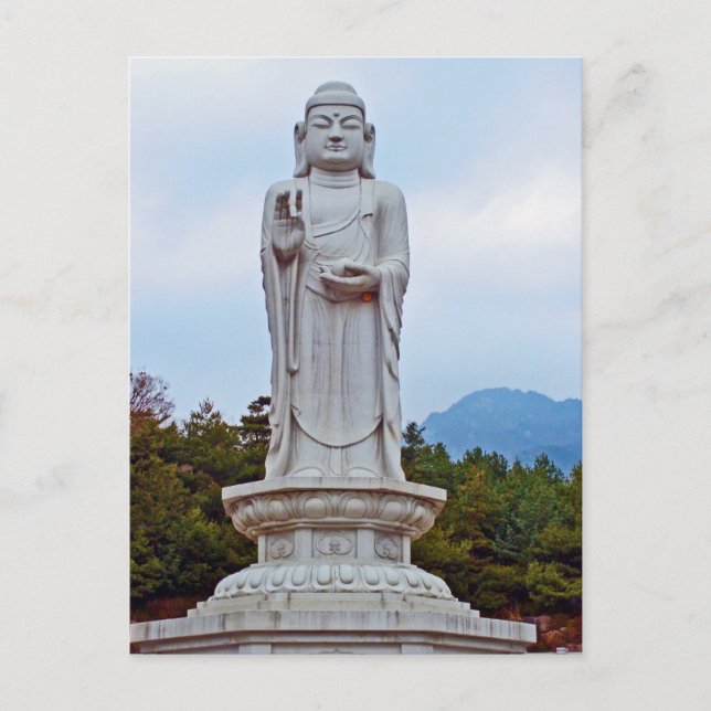 Carte Postale Statue de Bouddha en Corée du Sud, Asie (Devant)