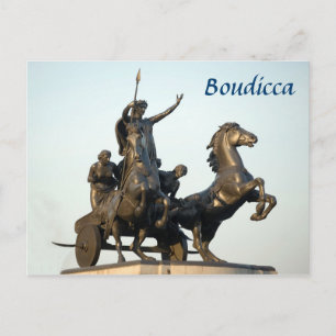 Carte Postale Statue de Boudicca à Londres photo souvenir