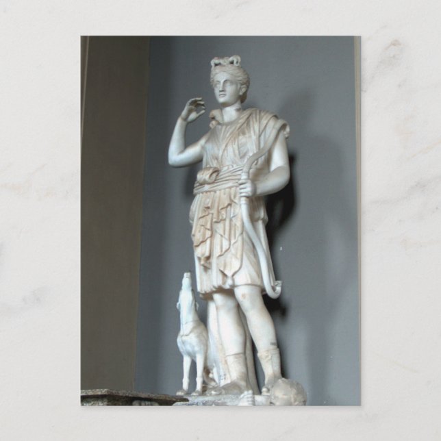 Carte Postale Statue de Diana (Artémis) au Vatican à Rome (Devant)