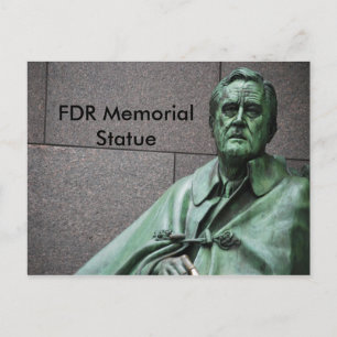 Carte Postale Statue de Franklin Roosevelt au Mémorial de la FDR