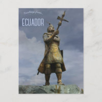 Statue de Huyna Cápac Cuenca Équateur