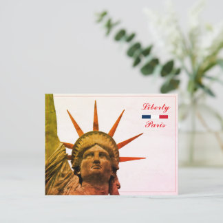 Carte Postale Statue de la Liberté à Paris, France