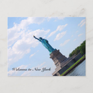 Carte Postale Statue de la Liberté, Bienvenue à New York