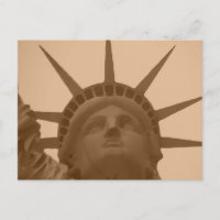 Statue de la Liberté de Sepia vintage