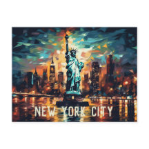 Carte postale Statue de la Liberté New York