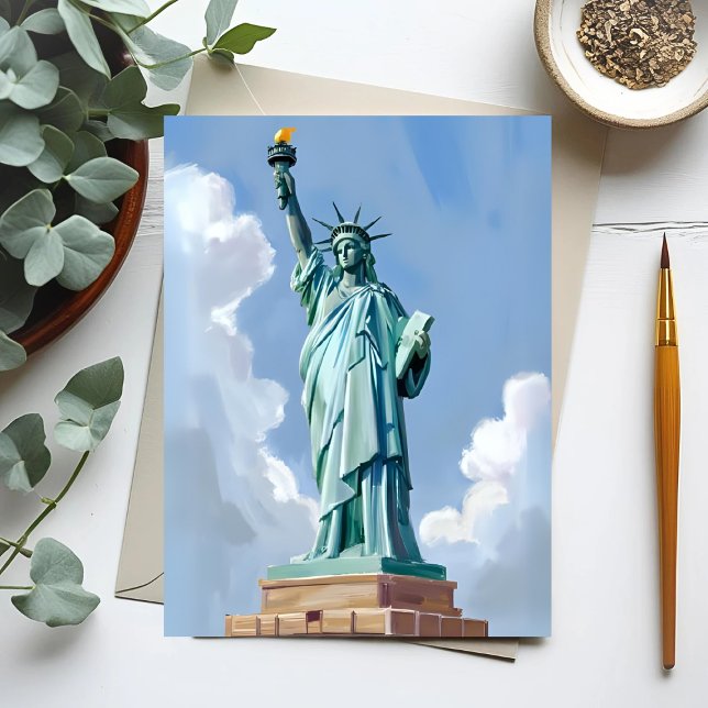 Carte Postale Statue de la Liberté New York (Créateur téléchargé)
