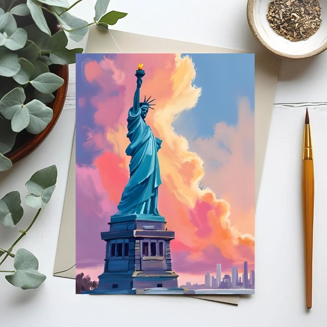 Carte Postale Statue de la Liberté New York (Créateur téléchargé)