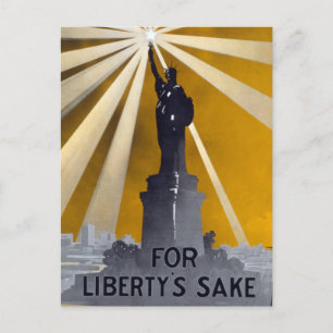 Carte Postale Statue de la Liberté Torch et de la Marine américa