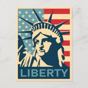 Carte Postale Statue de la Liberté Vintage New York