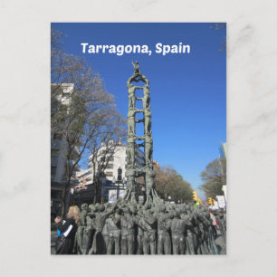 Carte Postale Statue de la tour humaine, Espagne