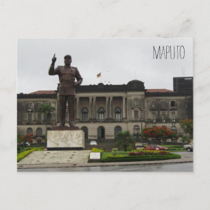 Carte Postale statue de l'hôtel de ville de maputo
