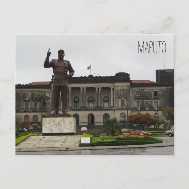 Carte Postale statue de l'hôtel de ville de maputo (Devant)