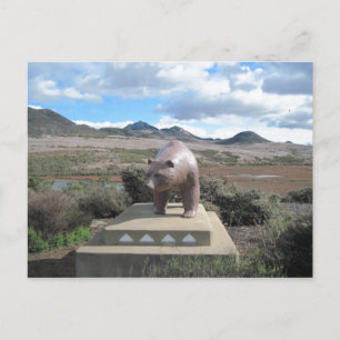 Carte postale: Statue de l'Ours de Los Osos