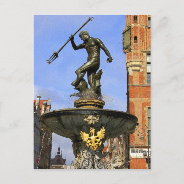 Carte Postale Statue de Neptune (Devant)