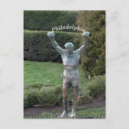 Carte Postale Statue de Philadelphie Rocky