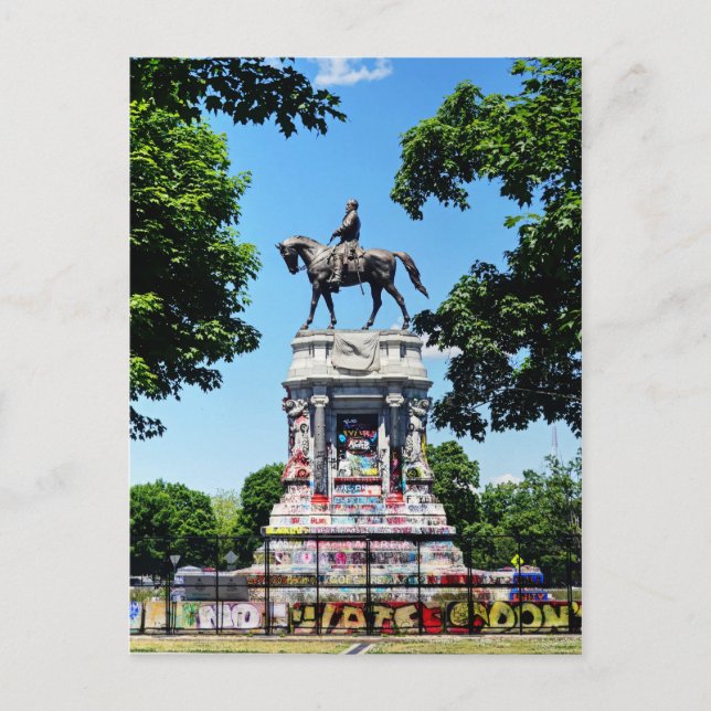 Carte Postale Statue de Robert E. Lee (Devant)