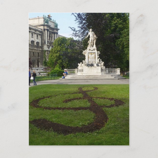 Carte Postale Statue de Vienne (Mozart) (Devant)