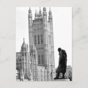 Carte Postale Statue de Winston Churchill à Londres