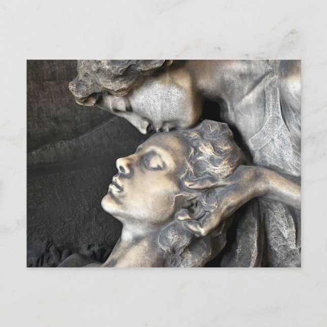 Carte Postale Statue du cimetière de Milan (Devant)