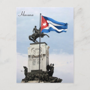 Carte Postale statue du drapeau havana
