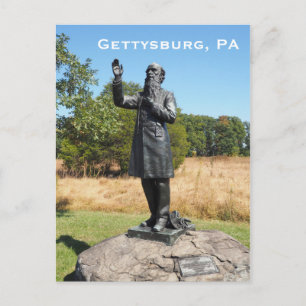 Carte Postale Statue du père William Corby à Gettysburg PA